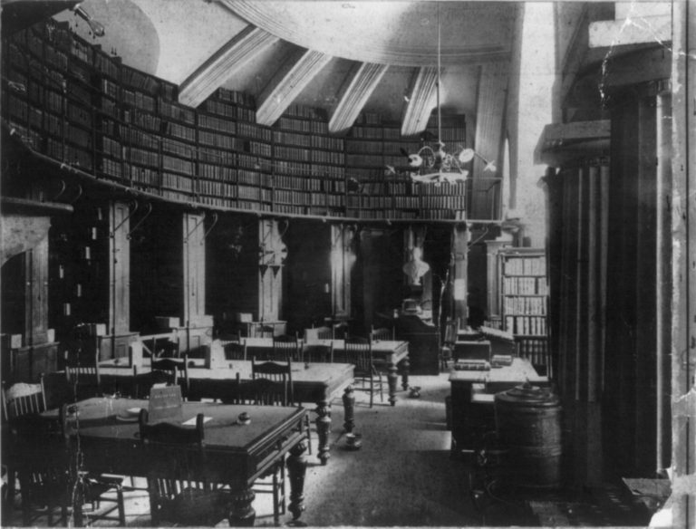 Law Library of the Library of Congress in the U.S. Capitol c 1895 768x584